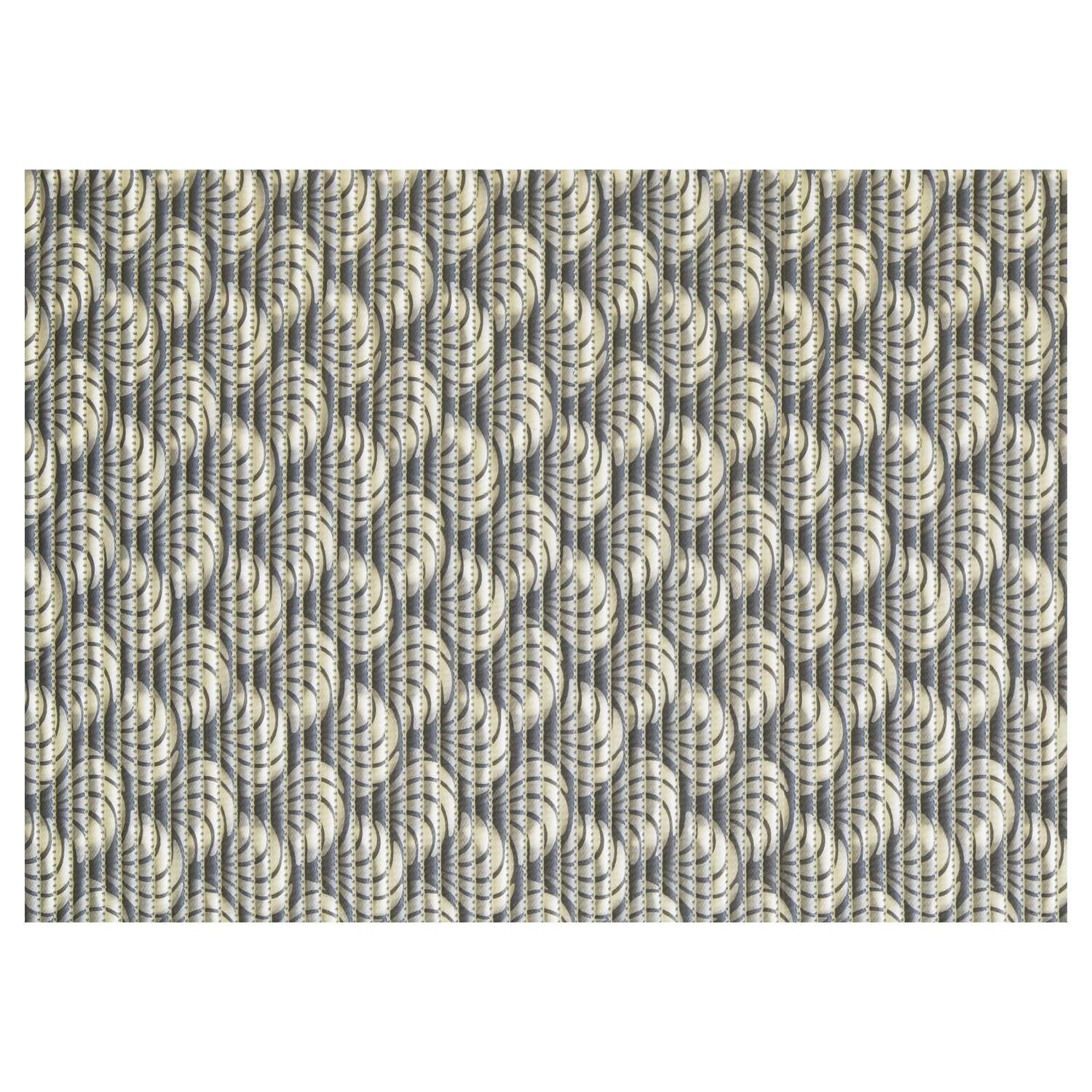 Dundee Deco Sea Shell Bathroom Mat 35" x 26" Grey Waterproof NonSlip Quick Dry Rug Bed Bath